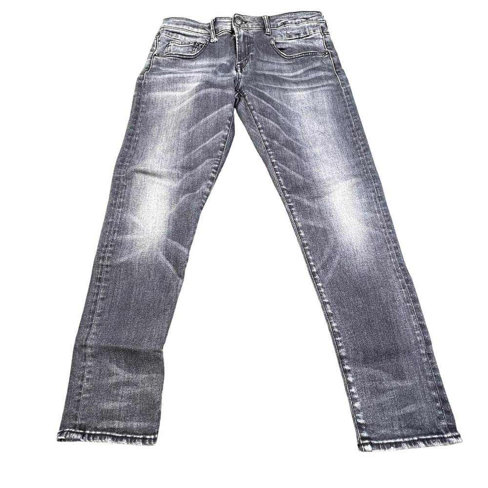 R13 Boy Skinny‎ Jeans Women's Sz 27 Made in Italy Vintage Black Denim